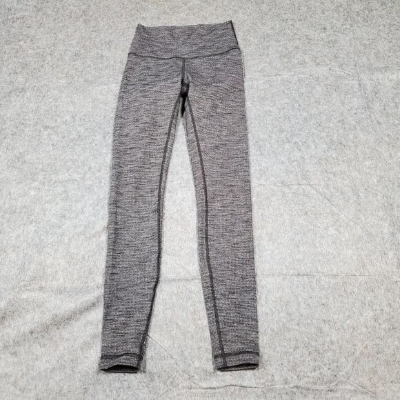 Lululemon Leggings Womens 4 Wunder Under Hi Rise Tight 28" Luon Variegated Knit - Picture 1 of 8